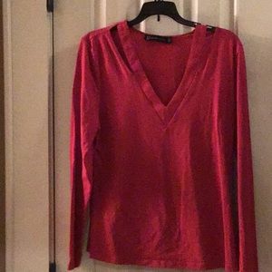 NYCO- T-SHIRT TOP- RED- SIZE L